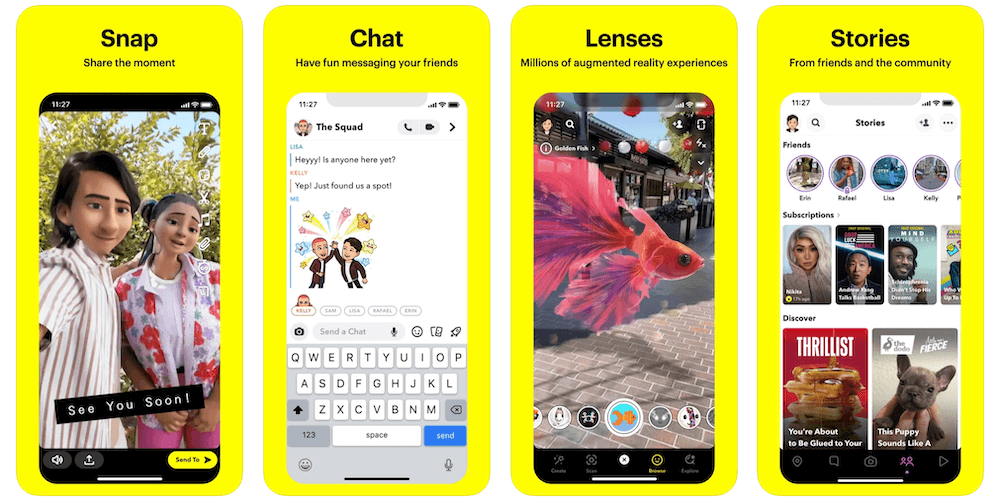 Snapchat App in Apple App Store | Snapchat Business Model | How Does Snapchat Make Money?